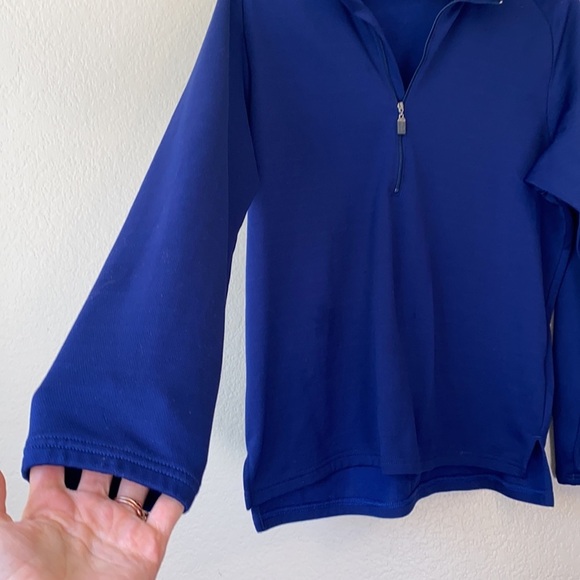 Pearl iZumi Quarter Zip Sweater Blue Size Large - Picture 5 of 13